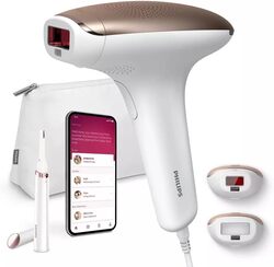 Philips Lumea IPL  Hair Removal 7000 Series Skintone Sensor 2 Attachments Body, Face Compact Pen Trimmer Corded Use BRI921/60